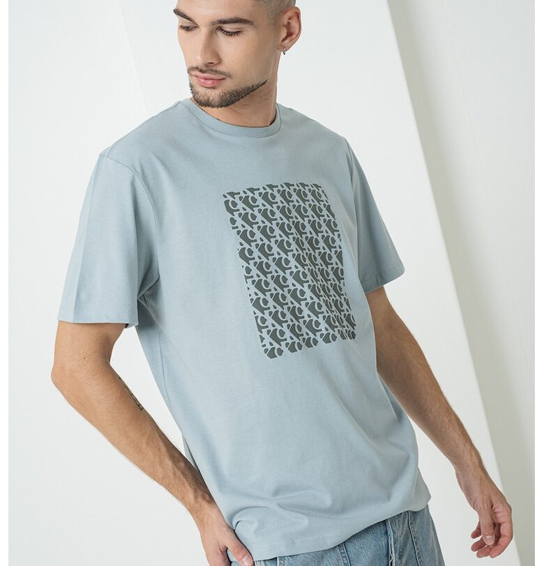 Памучна тениска с монограм CALVIN KLEIN JEANS