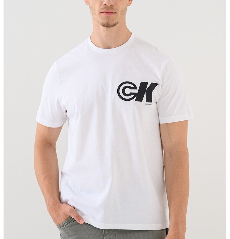 Памучна тениска с монограм CALVIN KLEIN JEANS