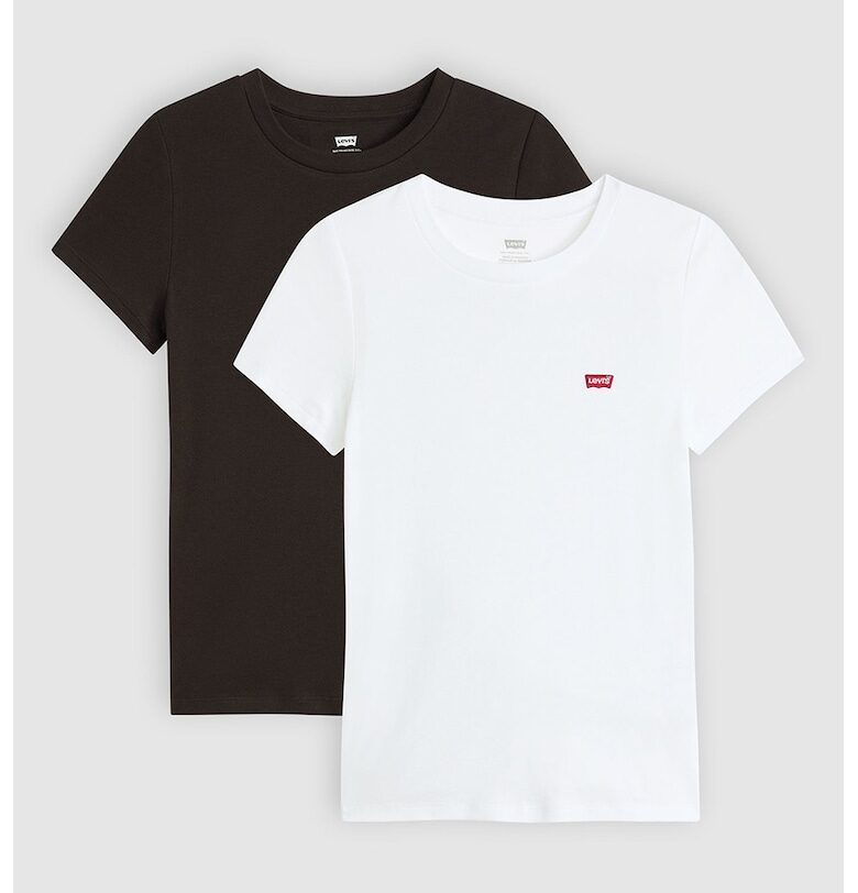 Памучна тениска с овално деколте - 2 броя Levis