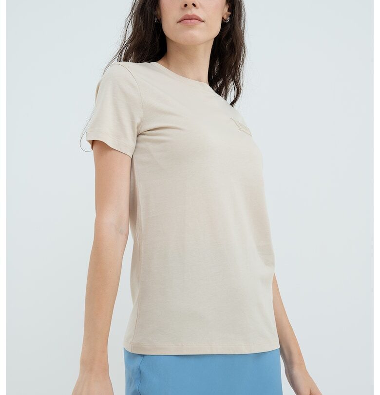 Памучна тениска с овално деколте ARMANI EXCHANGE