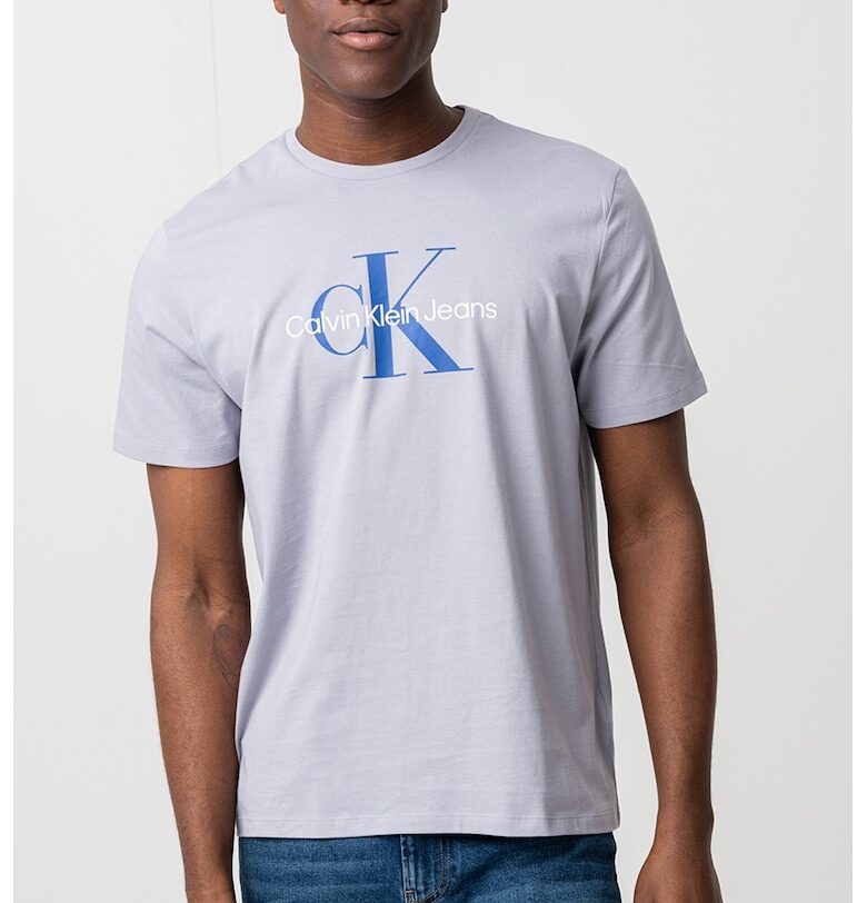 Памучна тениска с овално деколте CALVIN KLEIN JEANS