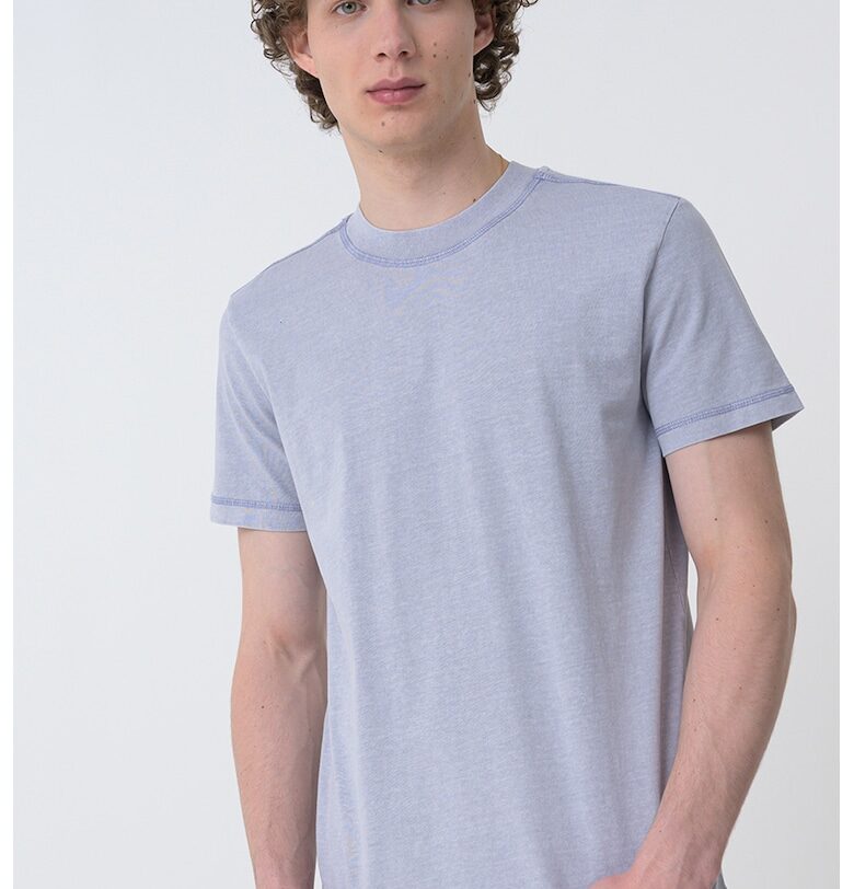 Памучна тениска с овално деколте CALVIN KLEIN JEANS