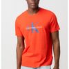 Памучна тениска с овално деколте CALVIN KLEIN JEANS