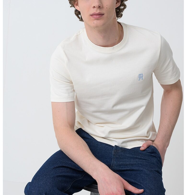 Памучна тениска с овално деколте Tommy Hilfiger