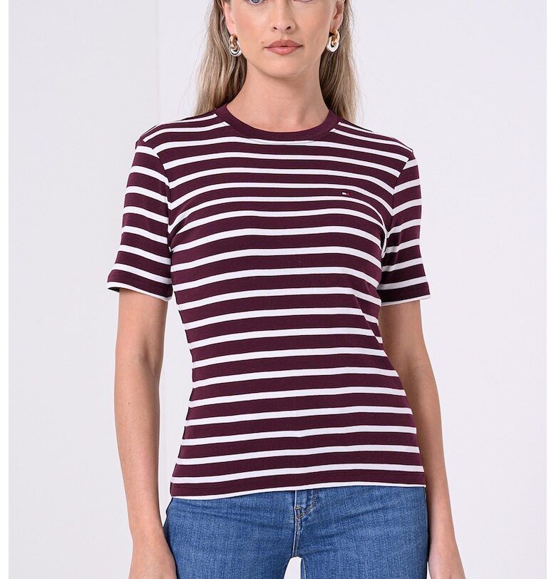 Памучна тениска с овално деколте Tommy Hilfiger