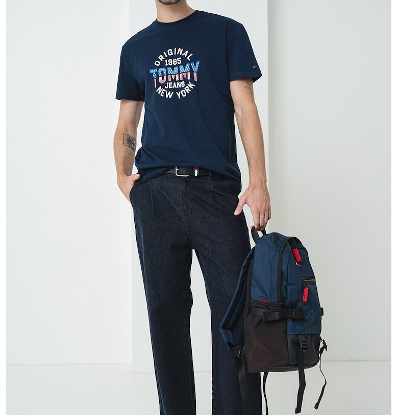 Памучна тениска с овално деколте Tommy Jeans