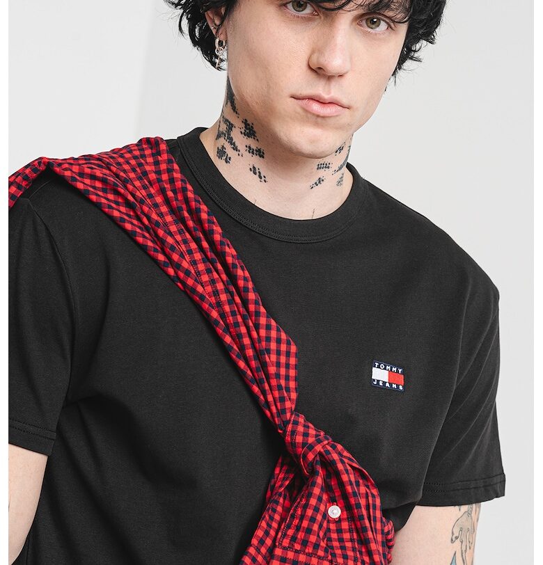 Памучна тениска с овално деколте Tommy Jeans
