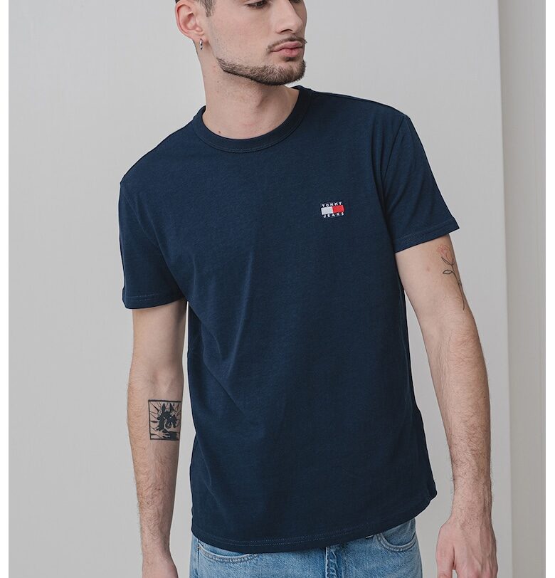 Памучна тениска с овално деколте Tommy Jeans