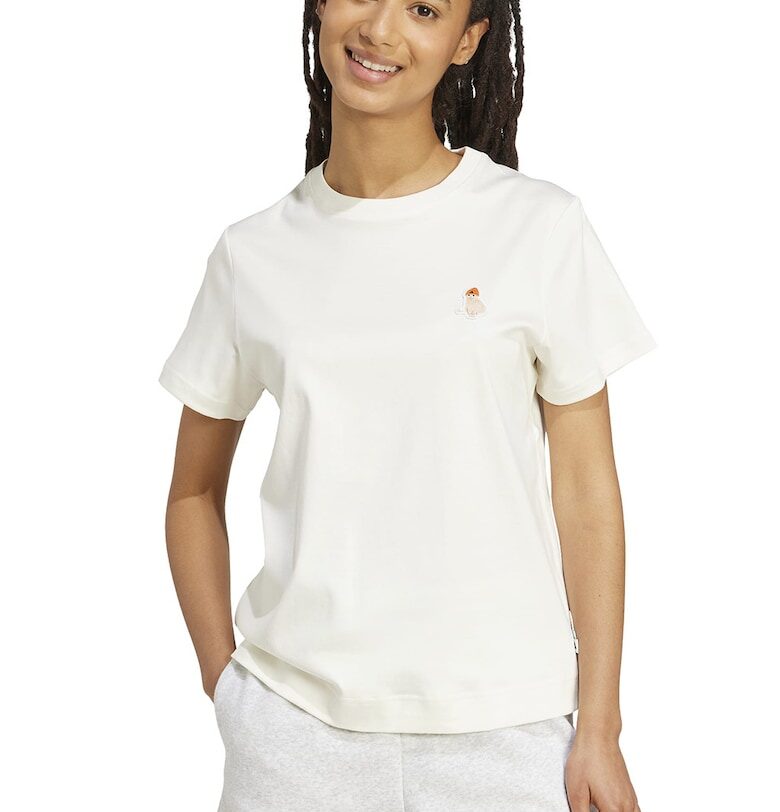 Памучна тениска с овално деколте adidas Sportswear