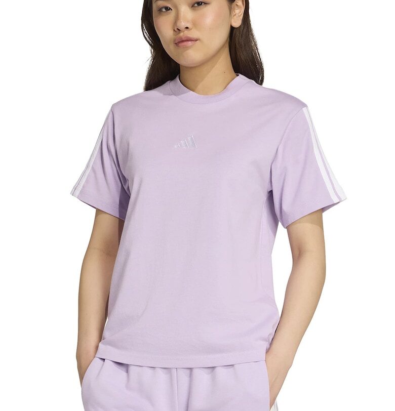 Памучна тениска с овално деколте adidas Sportswear