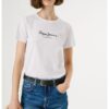 Памучна тениска с овално деколте и лого Pepe Jeans London