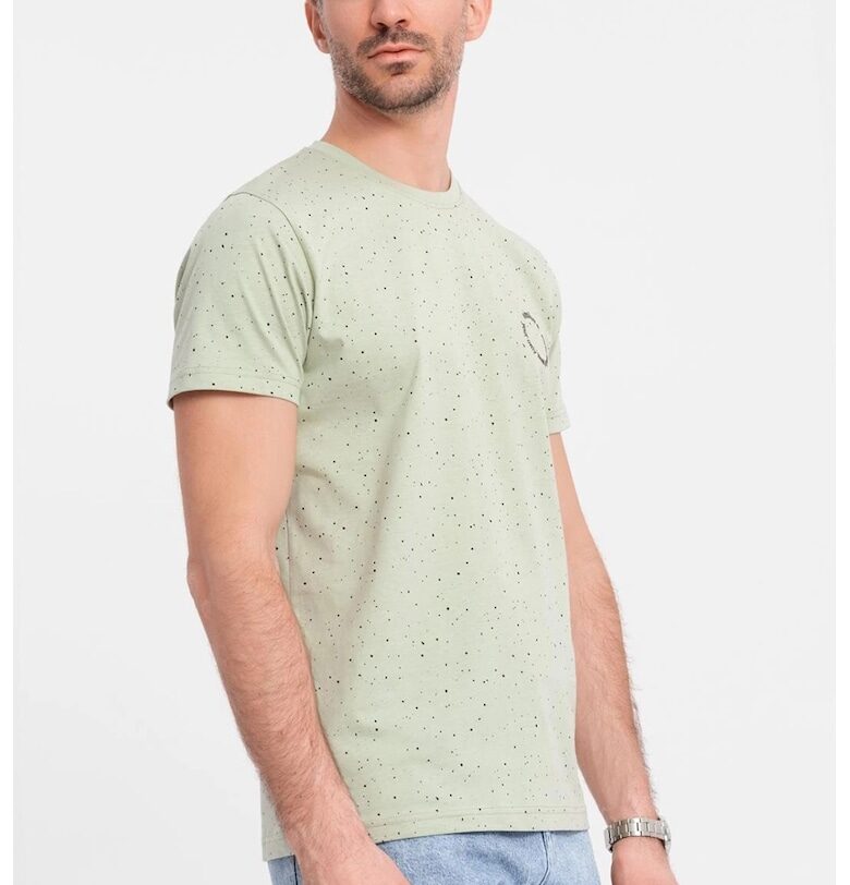 Памучна тениска с петнист дизайн OMBRE