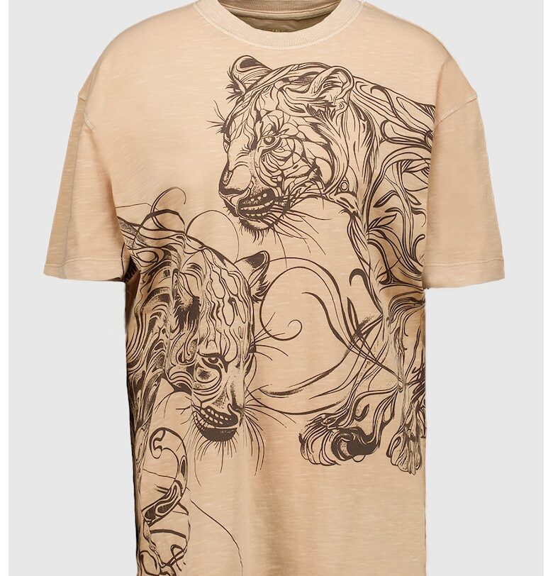 Памучна тениска с принт GUESS