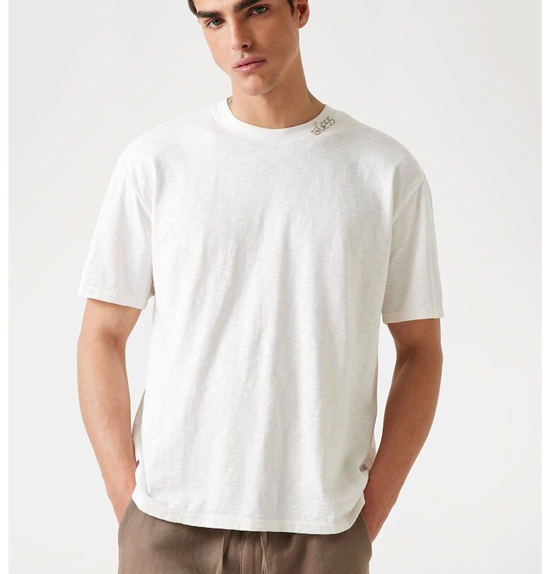 Памучна тениска с принт GUESS