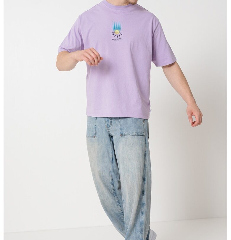 Памучна тениска с принт Scotch  Soda