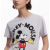Памучна тениска с принт на Mickey Mouse DESIGUAL