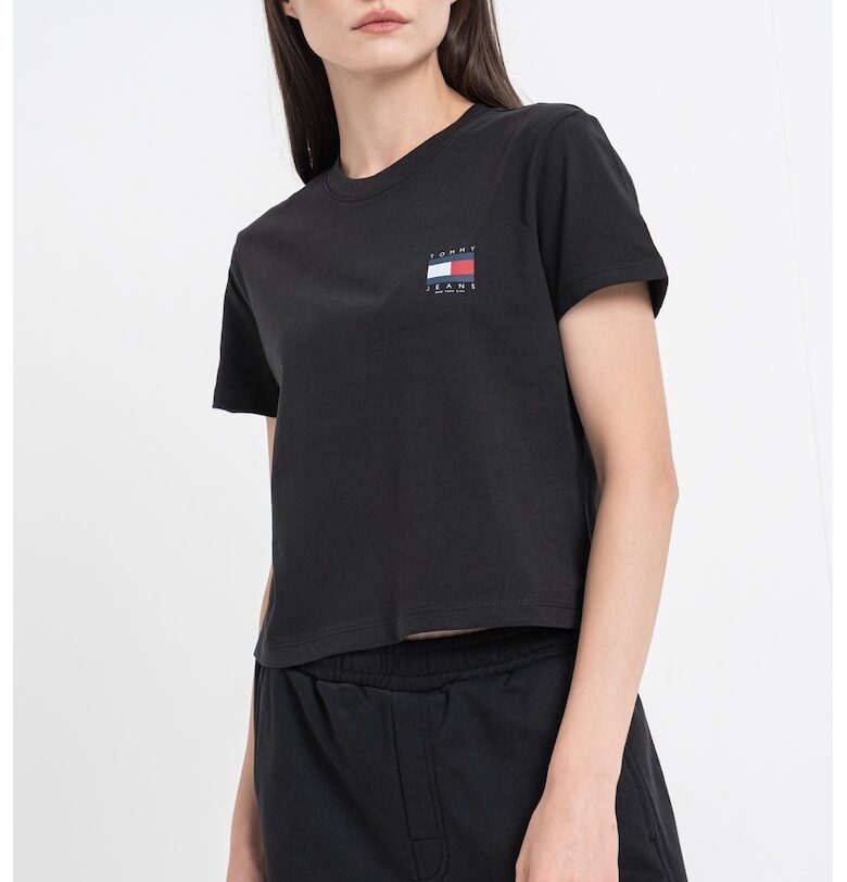 Памучна тениска с принт на гърба Tommy Jeans