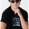 Памучна тениска с фотопринт Karl Lagerfeld