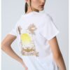 Памучна тениска с шарка GUESS