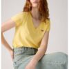 Памучна тениска с шпиц Levis