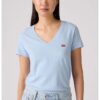 Памучна тениска с шпиц Levis
