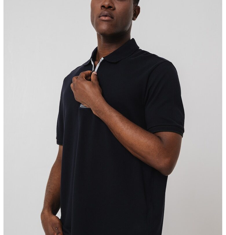 Памучна тениска с яка ARMANI EXCHANGE