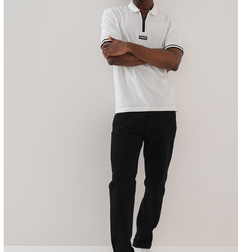 Памучна тениска с яка ARMANI EXCHANGE