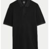 Памучна тениска с яка Marks  Spencer