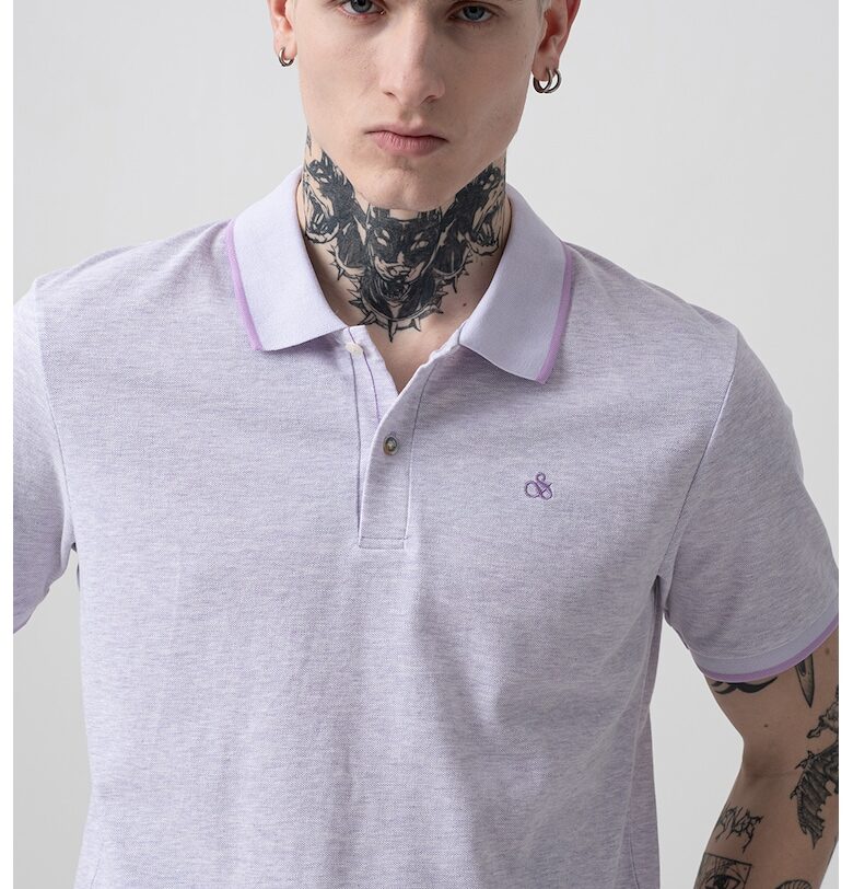 Памучна тениска с яка Scotch  Soda