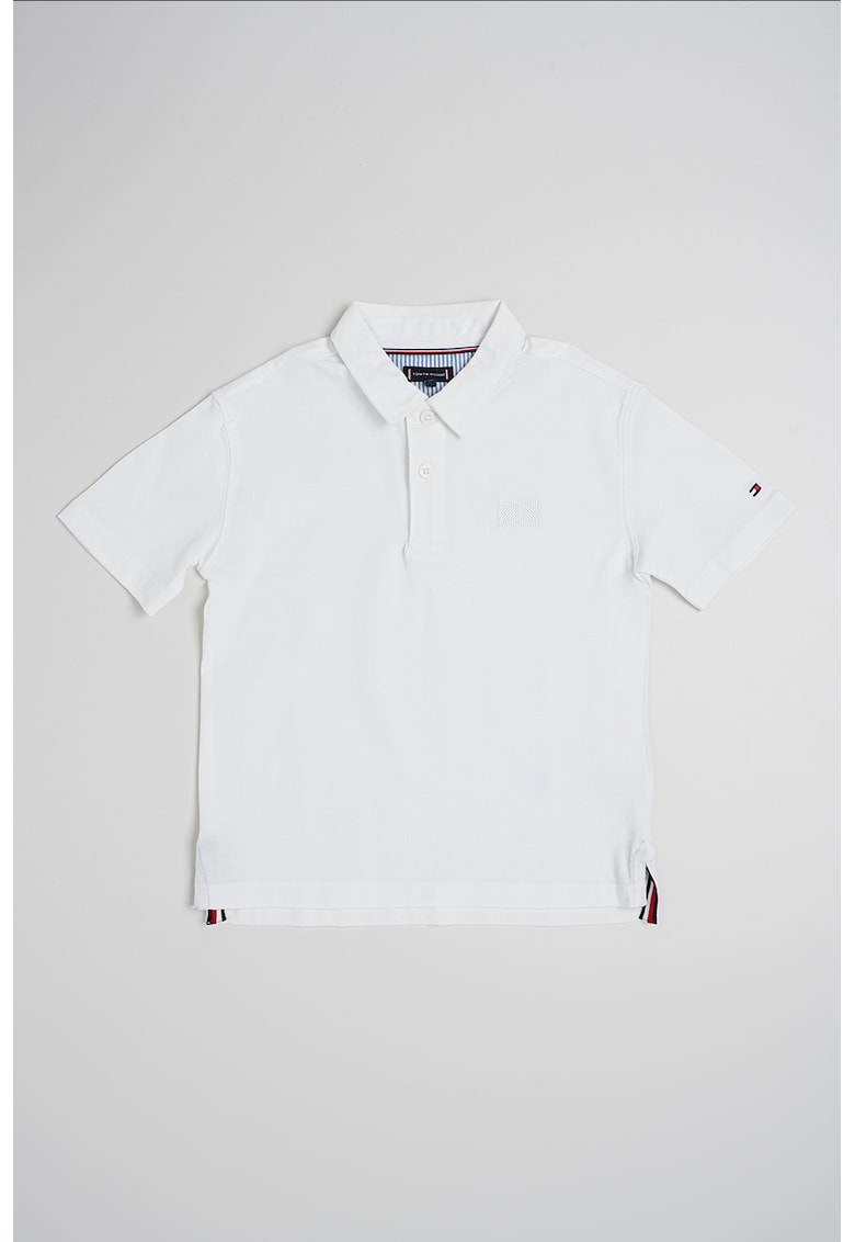Памучна тениска с яка Tommy Hilfiger