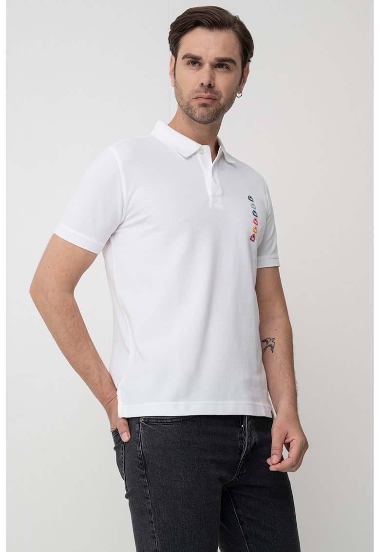 Памучна тениска с яка United Colors of Benetton