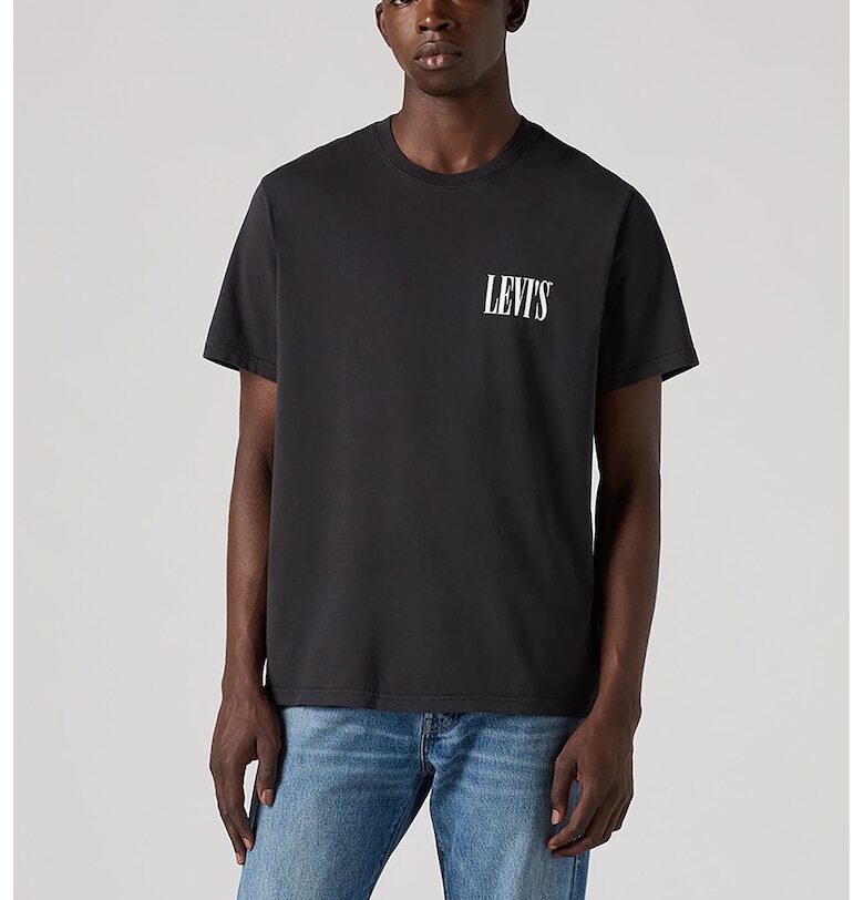 Памучна тениска със свободна кройка Levis