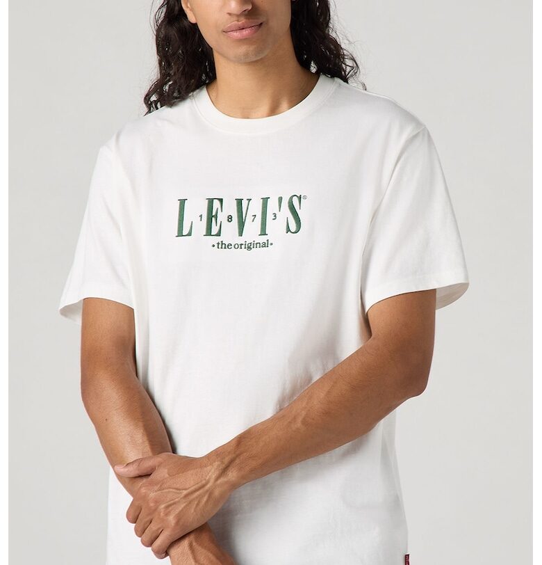 Памучна тениска със свободна кройка Levis