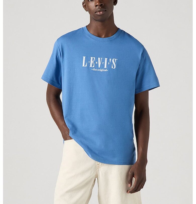 Памучна тениска със свободна кройка Levis