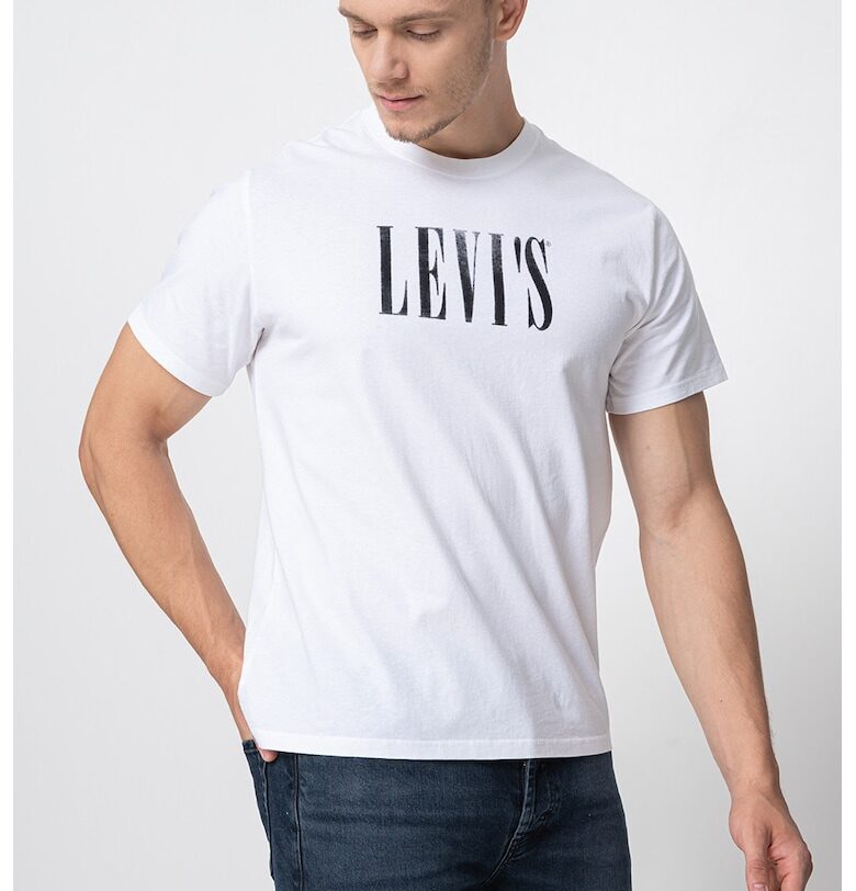 Памучна тениска със свободна кройка Levis