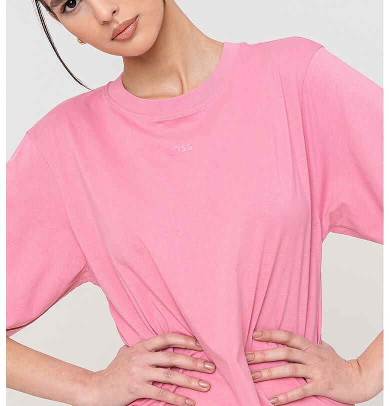 Памучна тениска със свободна тениска BOSS