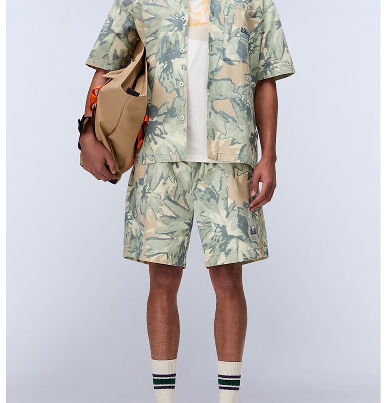 Памучни бермуди Talla с принт Napapijri