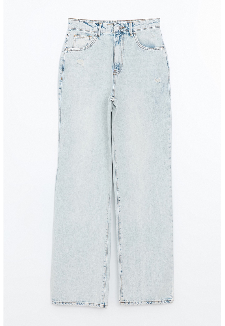 Памучни дънки със средновисока талия LC WAIKIKI