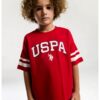 Памучни тениска и шорти с джобове встрани US Polo Assn