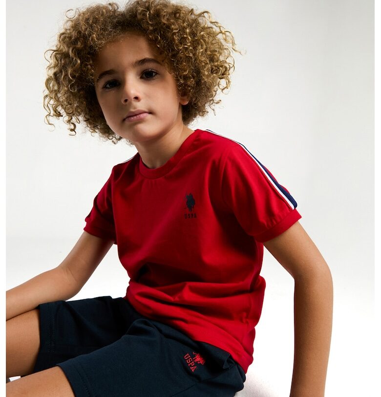 Памучни тениска и шорти с лого US Polo Assn