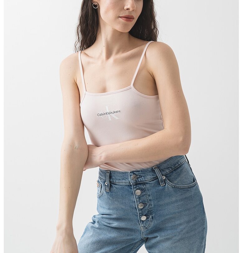 Памучно боди тип танга CALVIN KLEIN JEANS