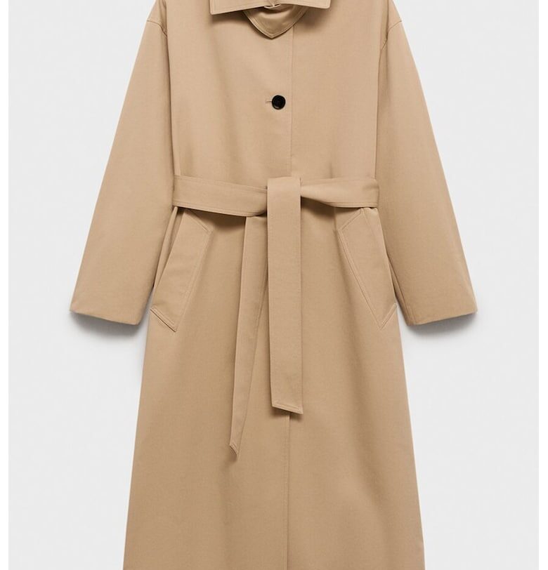 Памучно палто с копчета Mango