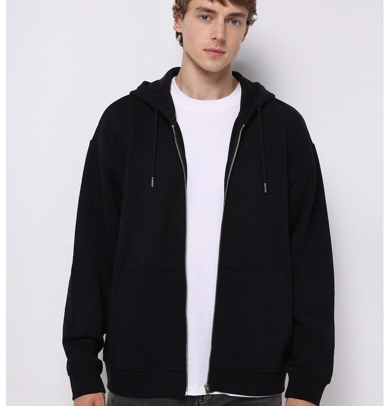 Памучно уголемено худи COLINS