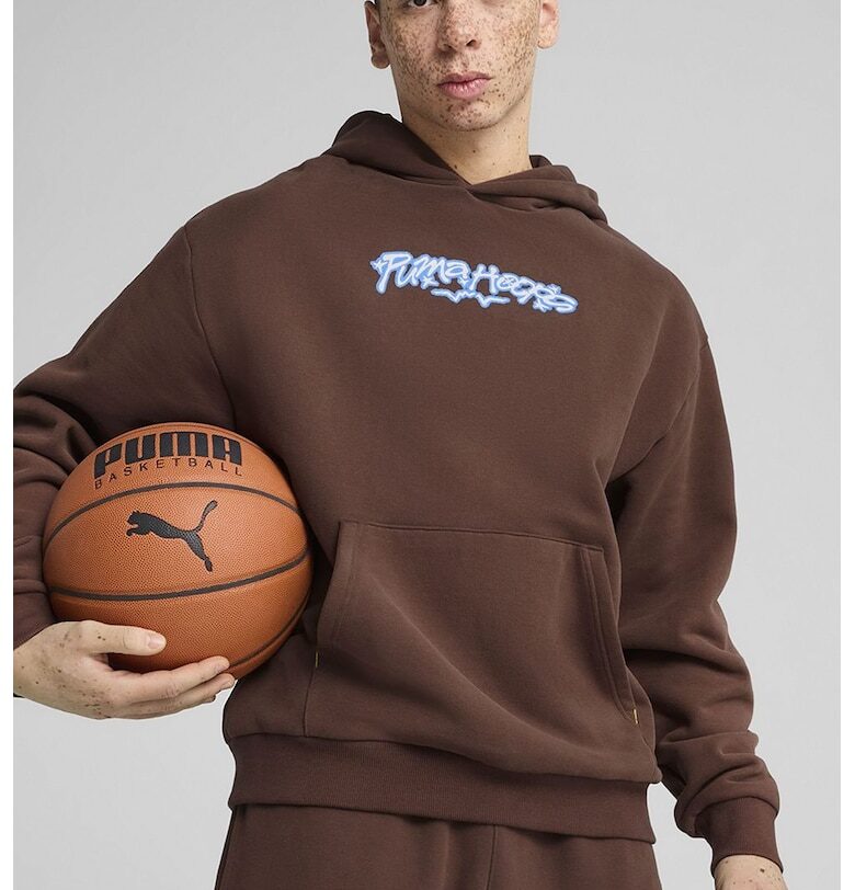 Памучно худи с принт Puma