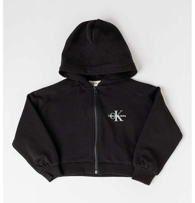 Памучно худи с цип CALVIN KLEIN