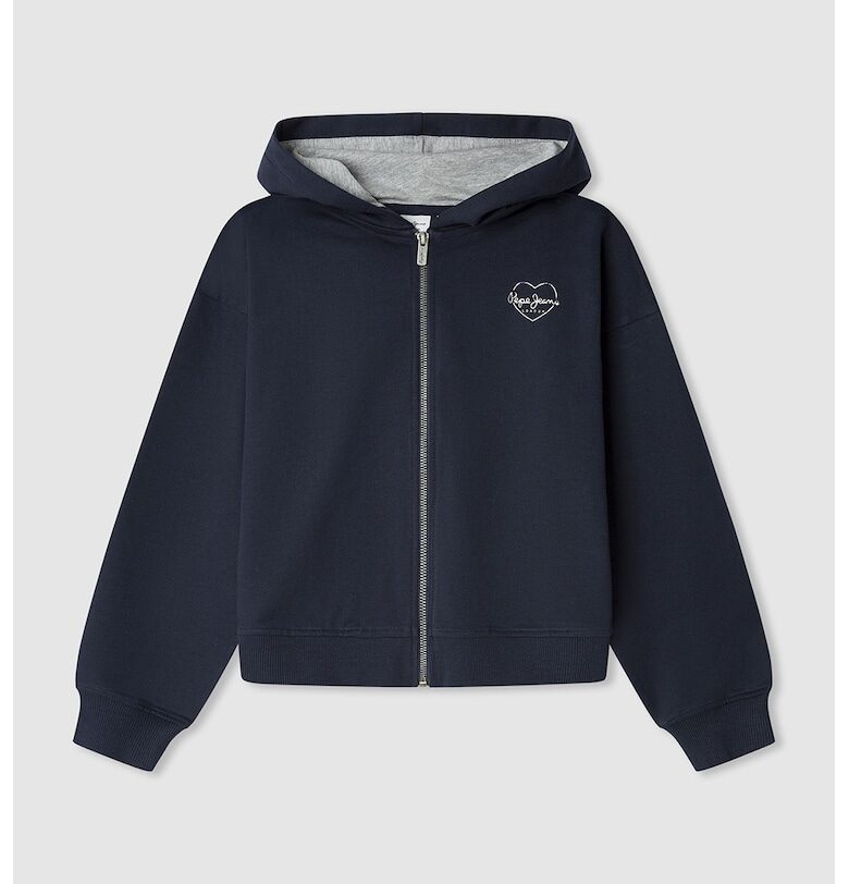 Памучно худи с цип Pepe Jeans London