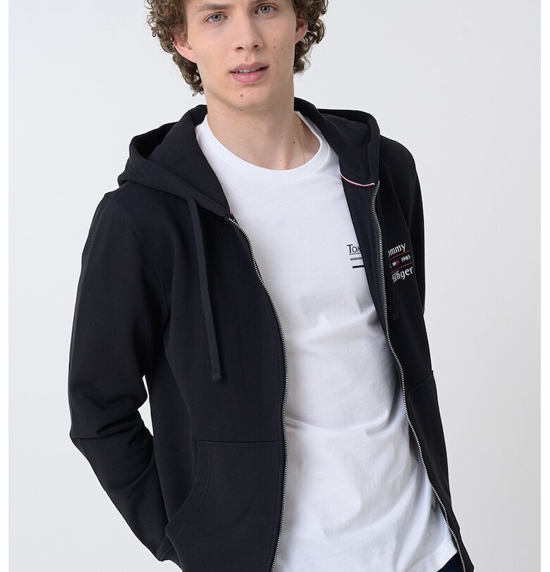Памучно худи с цип Tommy Hilfiger