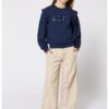 Суитшърт с овално деколте и релефно лого BOSS Kidswear
