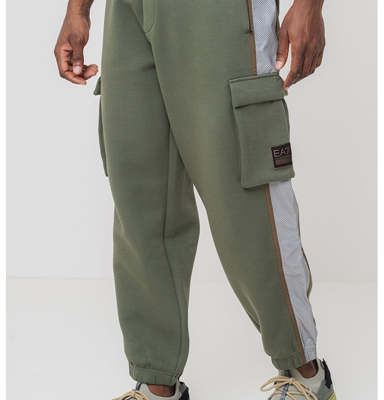 Панталон с памук с връзка EA7