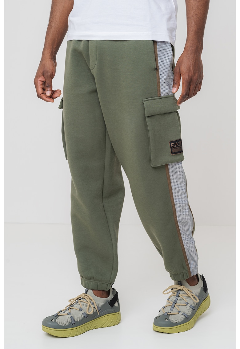 Панталон с памук с връзка EA7